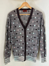 Load image into Gallery viewer, VTG Missoni Uomo Geometric Knit Cardigan Sweater Men's 46 Small Wool Rayon Italy