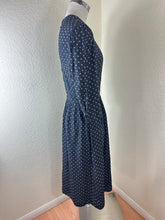 Load image into Gallery viewer, Archival Vintage 70s Chanel Creations Polka Dot Dress by Philippe Guibourge S Small 4 5 6