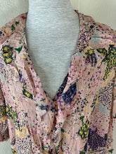 Load image into Gallery viewer, Zadig & Voltaire Toni Print Lurex Silk Blouse - Size Small Pink Shimmer 4 6