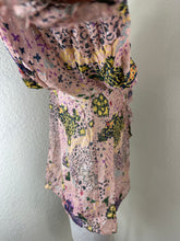 Load image into Gallery viewer, Zadig & Voltaire Toni Print Lurex Silk Blouse - Size Small Pink Shimmer 4 6