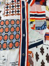 Load image into Gallery viewer, Tory Burch Laurence Patchwork Shirtdress David Hicks Runway Silk Blend XS 0 2
