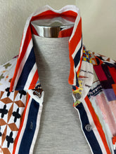 Load image into Gallery viewer, Tory Burch Laurence Patchwork Shirtdress David Hicks Runway Silk Blend XS 0 2