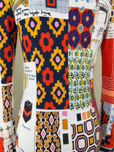 Load image into Gallery viewer, Tory Burch Laurence Patchwork Shirtdress David Hicks Runway Silk Blend XS 0 2