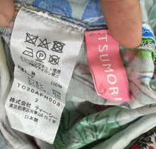 Load image into Gallery viewer, Rare TSUMORI CHISATO Japan Whimsical Woodland Fox Bird Cotton Maxi Dress Small Med 2 4
