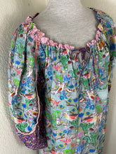 Load image into Gallery viewer, Rare TSUMORI CHISATO Japan Whimsical Woodland Fox Bird Cotton Maxi Dress Small Med 2 4