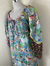 Load image into Gallery viewer, Rare TSUMORI CHISATO Japan Whimsical Woodland Fox Bird Cotton Maxi Dress Small Med 2 4