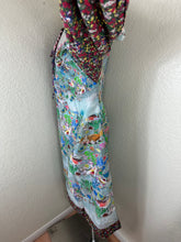 Load image into Gallery viewer, Rare TSUMORI CHISATO Japan Whimsical Woodland Fox Bird Cotton Maxi Dress Small Med 2 4