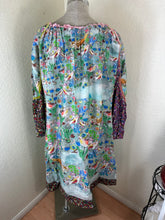 Load image into Gallery viewer, Rare TSUMORI CHISATO Japan Whimsical Woodland Fox Bird Cotton Maxi Dress Small Med 2 4