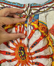 Load image into Gallery viewer, Dolce & Gabbana Carretto Siciliano Print Embossed Jacquard Mini Skirt XS Small 2 4
