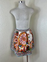 Load image into Gallery viewer, Dolce & Gabbana Carretto Siciliano Print Embossed Jacquard Mini Skirt XS Small 2 4