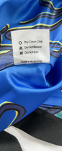 Load image into Gallery viewer, Emma Wallace Blue Floral Satin Marieanne Bustier Wrap Top Size US 2 / UK 6 Small