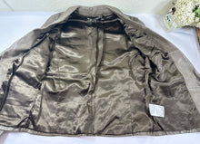 Load image into Gallery viewer, A.T Atsuro Tayama Leather Blazer Jacket Womens 38 Taupe Gray Genuine Sheepskin xs Small 0 2 4