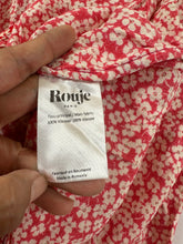 Load image into Gallery viewer, Rouje Paris Gabin Wrap Midi Dress Red Floral Ditsy Button Up Size FR 40 US Small M 6 8