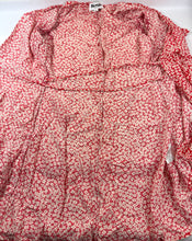 Load image into Gallery viewer, Rouje Paris Gabin Wrap Midi Dress Red Floral Ditsy Button Up Size FR 40 US Small M 6 8