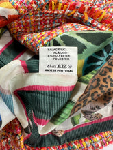 Load image into Gallery viewer, Vilagallo Multicolor Tweed Fringe Jacket Euro 38 US 6 Metallic Boucle Tropical