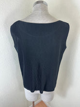 Load image into Gallery viewer, Archival Minimalist Pleats Please Issey Miyake Black Pleated Tank Top Small 3