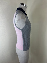 Load image into Gallery viewer, GANNI Cashmere Mix Sleeveless Polo Knit Vest Frost Gray Pink Size S XS 0 2 4 Butterfly