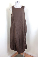 Load image into Gallery viewer, Vintage ESQUILO BRANCO Brown Cotton Sleeveless Dress Small 2 4 6