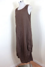 Load image into Gallery viewer, Vintage ESQUILO BRANCO Brown Cotton Sleeveless Dress Small 2 4 6