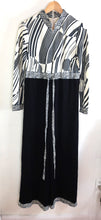 Load image into Gallery viewer, Vintage MR DINO L. Magnin Zebra Print Black and White Jump Suit Lounger Small Med 6 7