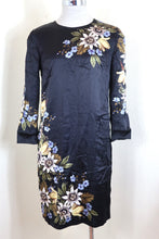 Load image into Gallery viewer, ERDEM Black Floral Long Sleeve Silk Romantic Dress Small 0 2 4