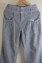 Load image into Gallery viewer, NWT TSUMORI CHISATO Issey Miyake Cotton Stripes High Rise Pants Jeans Trouser S 0 1 2