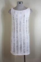 Load image into Gallery viewer, Vintage Rare GINA TRICOT White Knitted Crochet White Mini Doll Sleeveless Dress XS Small 0 2 4