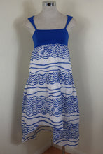 Load image into Gallery viewer, Junior GAULTIER JPG Blue White Girl's SLeeveless Tank Dress 12A Women Small 0 2 4