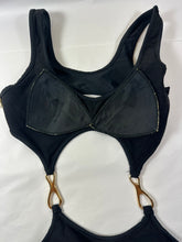 Load image into Gallery viewer, ARCHIVAL Tom Ford for Gucci 1998 Runway Cutout Swimsuit Bodysuit Black XS Small 0 2