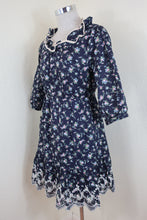 Load image into Gallery viewer, OLIVE Des Olive Floral Lace Bib 3/4 Sleeve Mini Dress Small 0 2 4