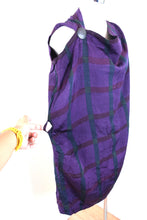 Load image into Gallery viewer, VIVIENNE WESTWOOD Anglomania Purple Plaid Cotton Sleeveless Dress Small 36 2 4