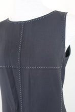 Load image into Gallery viewer, CYRILLUS Black Contrast Stitch Wool Sleeveless Dress Small 38 4 5 6