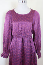 Load image into Gallery viewer, SEE BY CHLOE Purple Stars Print Long Sleeve Silk Dress Small 36 0 2 4