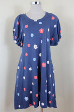 Load image into Gallery viewer, Cats TSUMORI CHISATO Blue Red Cotton Rayon Dress Small 2 4