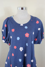 Load image into Gallery viewer, Cats TSUMORI CHISATO Blue Red Cotton Rayon Dress Small 2 4