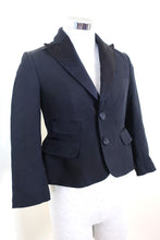 Load image into Gallery viewer, DSQUARED2 Black Collar Wool Cotton Blend Blazer Jacket XS Small 0 2 4