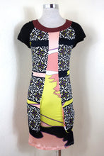 Load image into Gallery viewer, Vintage EMILIO PUCCI Firenze Yellow Black Pockets Short Sleeve Dress XS SMall 0 2 4