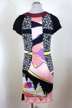 Load image into Gallery viewer, Vintage EMILIO PUCCI Firenze Yellow Black Pockets Short Sleeve Dress XS SMall 0 2 4