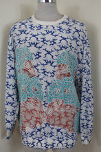 Load image into Gallery viewer, STELLA McCartney White Blue Accent Long SLeeve Top Blouse Shirt Small Med 40 6 7 8