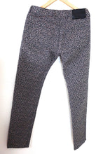 Load image into Gallery viewer, LANVIN Beige Black Green Cotton Linen Jeans Pants Midrise Bootcut 28 29 30 31
