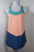 Load image into Gallery viewer, CHANEL Rayon Sleeveless Tank Top Blouse Green Blue Cream Small Sz 34 2 3 4