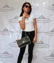 Load image into Gallery viewer, CHANEL White Knitted Short Sleeves Cotton Top Blouse Shirt CrewNeck Small Sz. 34 2 3 4