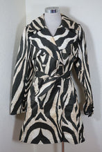 Load image into Gallery viewer, Roberto Cavalli For H&M Zebra Print Trench Coat 12 M- L 7 8 10