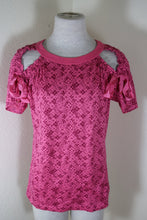 Load image into Gallery viewer, NWT New LOUIS VUITTON LV Cherry Blosson Short SLeeve Pink Logo Shirt Top Small 4 5 6