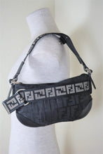 Load image into Gallery viewer, FENDI Nylon Small FF Monograms Pochette Small Shoulder Bag