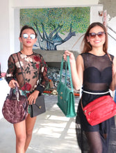 Load image into Gallery viewer, GANNI Embroidered Long Sleeve Mesh Black Red Floral Long Sleeve Top Small 38 S 4 5 6