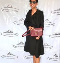 Load image into Gallery viewer, Vintage CELINE Burgundy Calf Skin Leather Box Sling SHoulder Bag