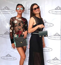 Load image into Gallery viewer, Vintage Salvatore FERRAGAMO Smooth Leather Bold Metail Chain Waist Belt Bag