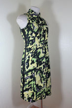 Load image into Gallery viewer, Vintage GIANNI VERSACE Neon Green Black Hip Hop Button Cotton Dress Small 26 / 40 4 5 6