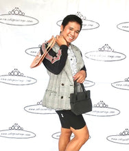 Load image into Gallery viewer, Jean Paul GAULTIER Red White Black Houndstooth Fringes Cotton Blazer Jacket 42 6 7 8